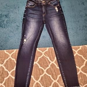 Dark Wash Distressed Jeans